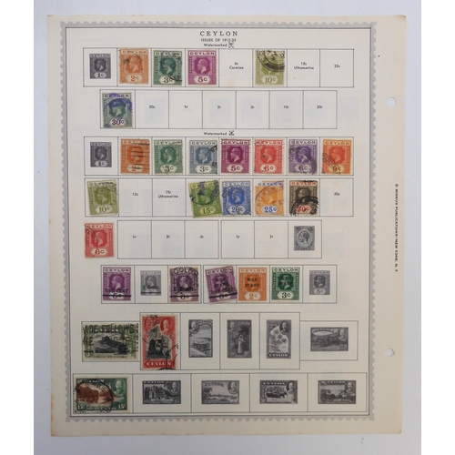 7004 - INDIA AND INDIAN STATESA collection of used stamps on sheets mostly hinged to include Victorian Indi... 