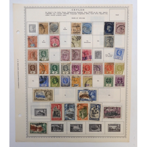 7004 - INDIA AND INDIAN STATESA collection of used stamps on sheets mostly hinged to include Victorian Indi... 