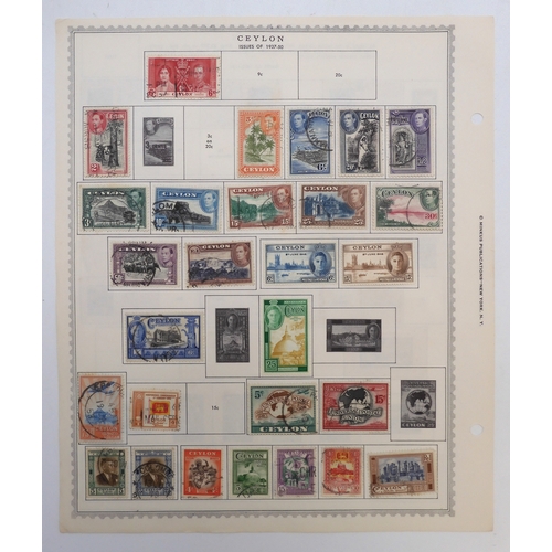 7004 - INDIA AND INDIAN STATESA collection of used stamps on sheets mostly hinged to include Victorian Indi... 