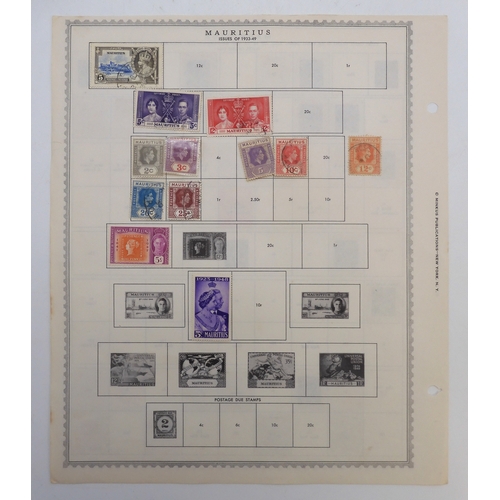 7004 - INDIA AND INDIAN STATESA collection of used stamps on sheets mostly hinged to include Victorian Indi... 