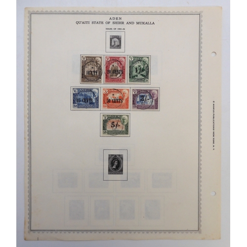 7004 - INDIA AND INDIAN STATESA collection of used stamps on sheets mostly hinged to include Victorian Indi... 