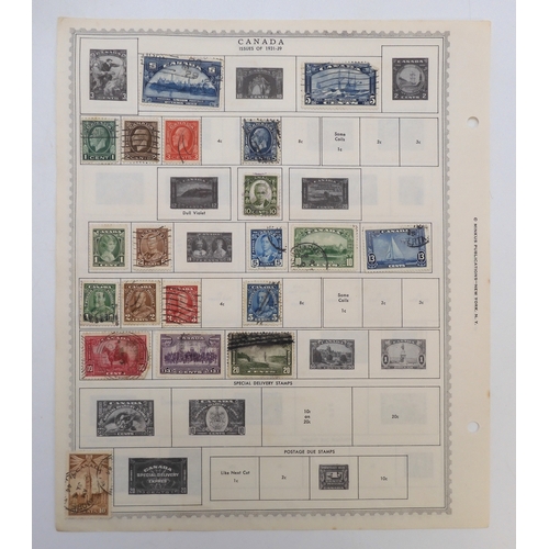 7006 - CANADA, NEWFOUNDLAND, NOVA SCOTIAA collection of used stamps on sheets hinged to include early examp... 