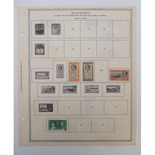 7007 - WEST INDIES AND SOUTH ATLANTICA collection of used stamps on sheets with early examples from Jamaica... 