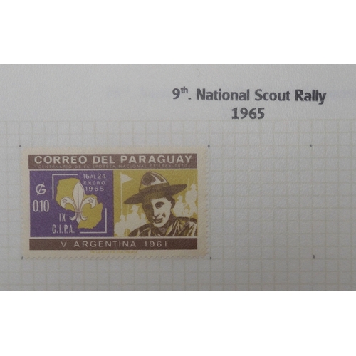 7009 - SCOUTS ON STAMPSThree albums of new and used stamps celebrating the Boy Scouts and Girl Guides mostl... 