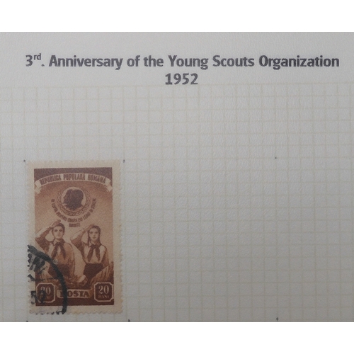 7009 - SCOUTS ON STAMPSThree albums of new and used stamps celebrating the Boy Scouts and Girl Guides mostl... 