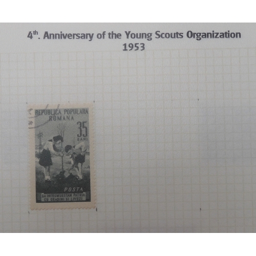 7009 - SCOUTS ON STAMPSThree albums of new and used stamps celebrating the Boy Scouts and Girl Guides mostl... 