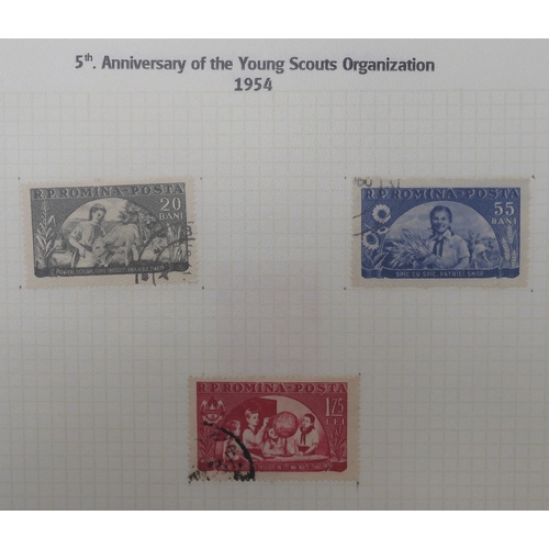 7009 - SCOUTS ON STAMPSThree albums of new and used stamps celebrating the Boy Scouts and Girl Guides mostl... 