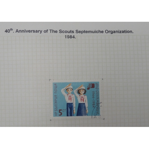 7009 - SCOUTS ON STAMPSThree albums of new and used stamps celebrating the Boy Scouts and Girl Guides mostl... 