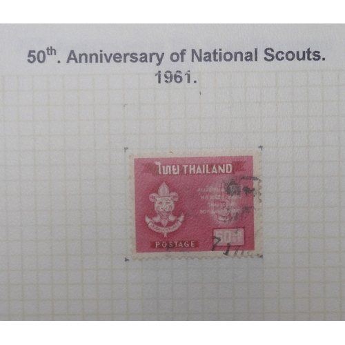 7009 - SCOUTS ON STAMPSThree albums of new and used stamps celebrating the Boy Scouts and Girl Guides mostl... 