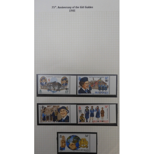 7009 - SCOUTS ON STAMPSThree albums of new and used stamps celebrating the Boy Scouts and Girl Guides mostl... 