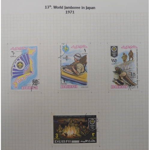 7009 - SCOUTS ON STAMPSThree albums of new and used stamps celebrating the Boy Scouts and Girl Guides mostl... 