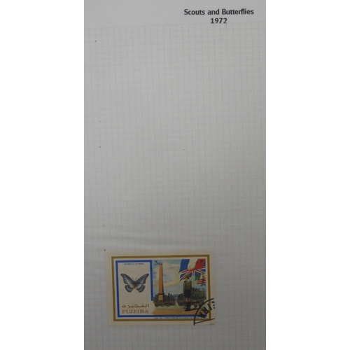 7009 - SCOUTS ON STAMPSThree albums of new and used stamps celebrating the Boy Scouts and Girl Guides mostl... 