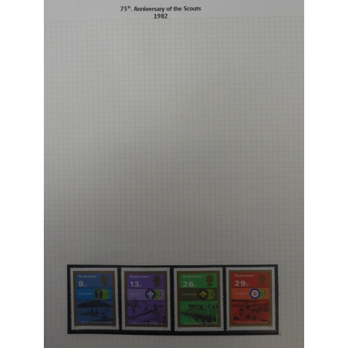 7009 - SCOUTS ON STAMPSThree albums of new and used stamps celebrating the Boy Scouts and Girl Guides mostl... 