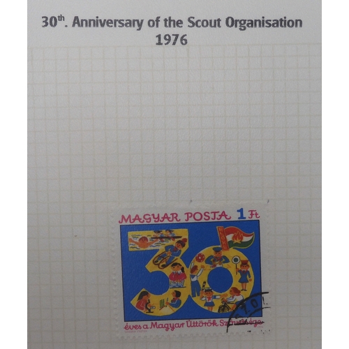 7009 - SCOUTS ON STAMPSThree albums of new and used stamps celebrating the Boy Scouts and Girl Guides mostl... 