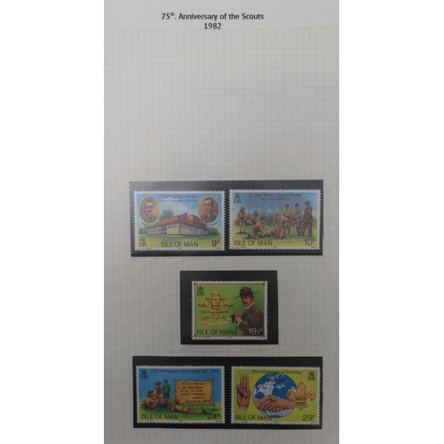 7009 - SCOUTS ON STAMPSThree albums of new and used stamps celebrating the Boy Scouts and Girl Guides mostl... 