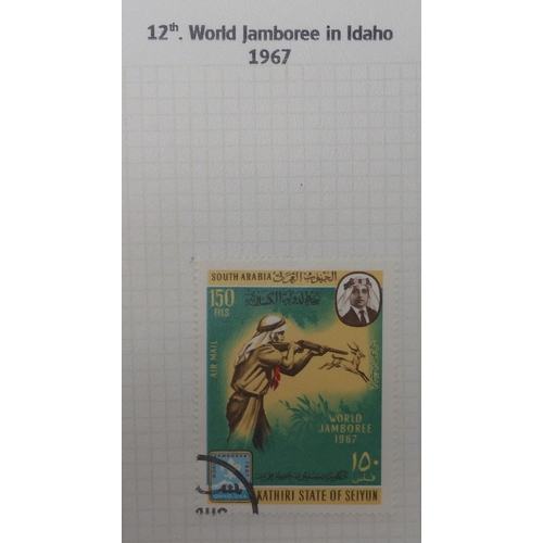 7009 - SCOUTS ON STAMPSThree albums of new and used stamps celebrating the Boy Scouts and Girl Guides mostl... 