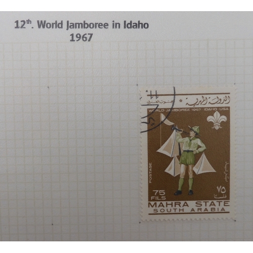 7009 - SCOUTS ON STAMPSThree albums of new and used stamps celebrating the Boy Scouts and Girl Guides mostl... 