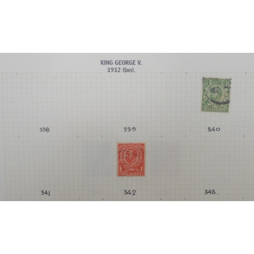 7010 - GREAT BRITAIN A collection in a stock book of used GB stamps dating from 1841 to 1951 to include var... 