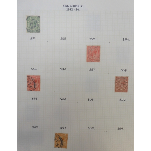 7010 - GREAT BRITAIN A collection in a stock book of used GB stamps dating from 1841 to 1951 to include var... 