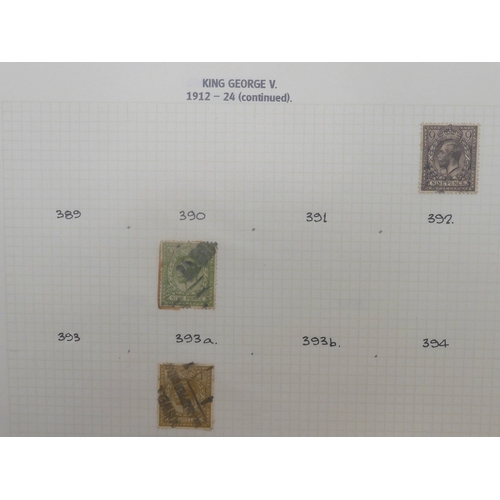 7010 - GREAT BRITAIN A collection in a stock book of used GB stamps dating from 1841 to 1951 to include var... 