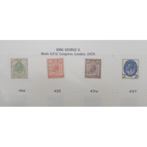 7010 - GREAT BRITAIN A collection in a stock book of used GB stamps dating from 1841 to 1951 to include var... 