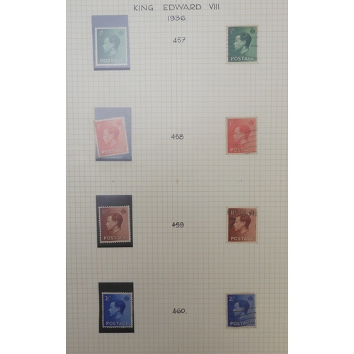 7010 - GREAT BRITAIN A collection in a stock book of used GB stamps dating from 1841 to 1951 to include var... 