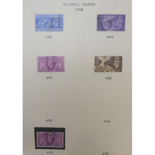 7010 - GREAT BRITAIN A collection in a stock book of used GB stamps dating from 1841 to 1951 to include var... 