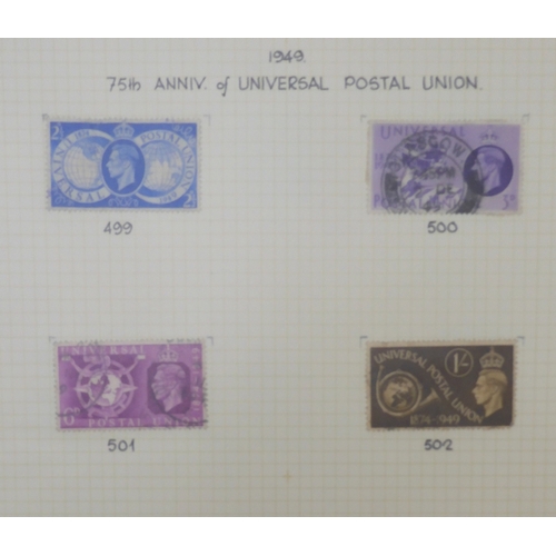 7010 - GREAT BRITAIN A collection in a stock book of used GB stamps dating from 1841 to 1951 to include var... 