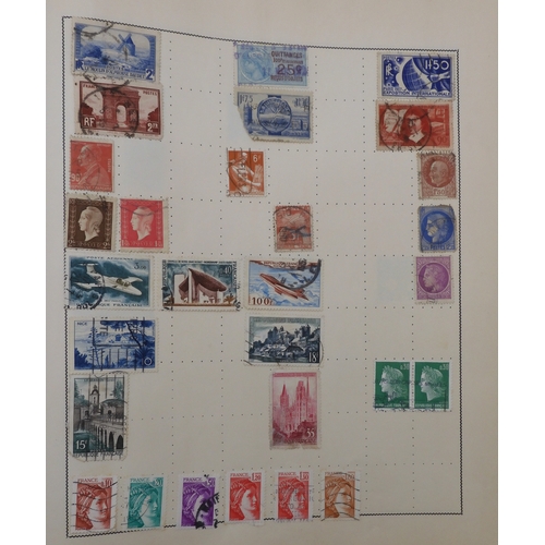 7011 - The Triumph Stamp Album A worldwide stamp collection in an album and stock sheets  together with a s... 