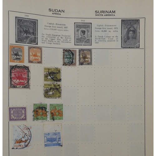 7011 - The Triumph Stamp Album A worldwide stamp collection in an album and stock sheets  together with a s... 