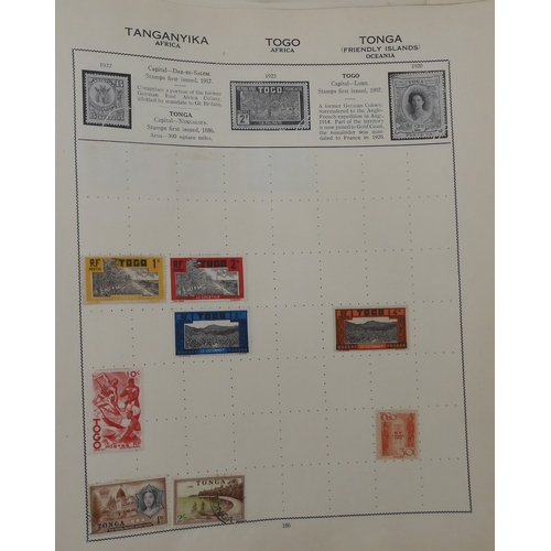 7011 - The Triumph Stamp Album A worldwide stamp collection in an album and stock sheets  together with a s... 