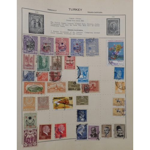 7011 - The Triumph Stamp Album A worldwide stamp collection in an album and stock sheets  together with a s... 