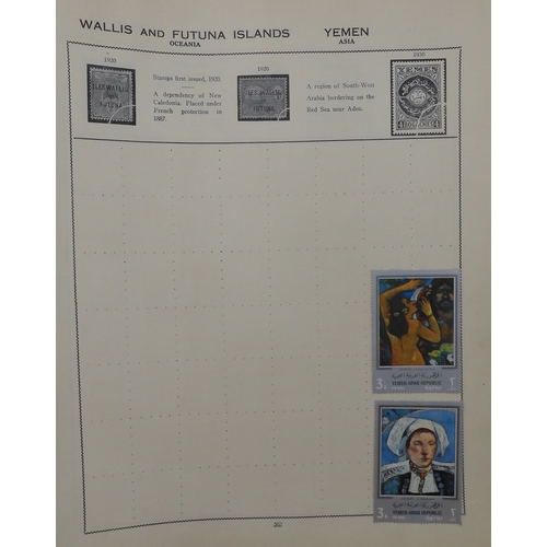 7011 - The Triumph Stamp Album A worldwide stamp collection in an album and stock sheets  together with a s... 