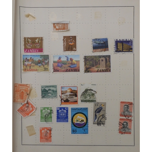 7011 - The Triumph Stamp Album A worldwide stamp collection in an album and stock sheets  together with a s... 