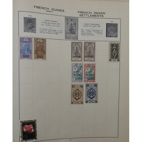 7011 - The Triumph Stamp Album A worldwide stamp collection in an album and stock sheets  together with a s... 