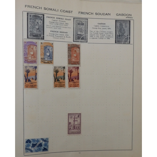 7011 - The Triumph Stamp Album A worldwide stamp collection in an album and stock sheets  together with a s... 