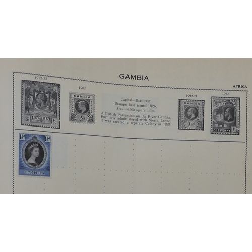 7011 - The Triumph Stamp Album A worldwide stamp collection in an album and stock sheets  together with a s... 