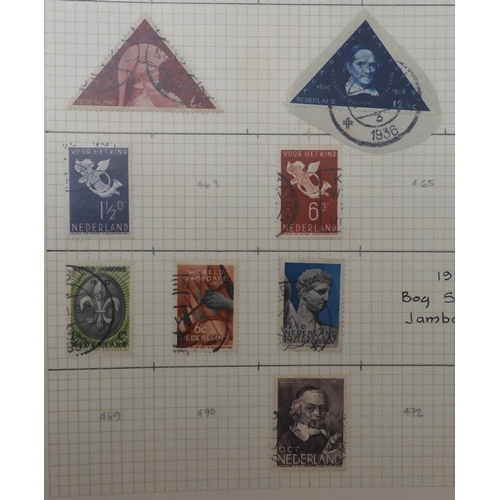 7011 - The Triumph Stamp Album A worldwide stamp collection in an album and stock sheets  together with a s... 