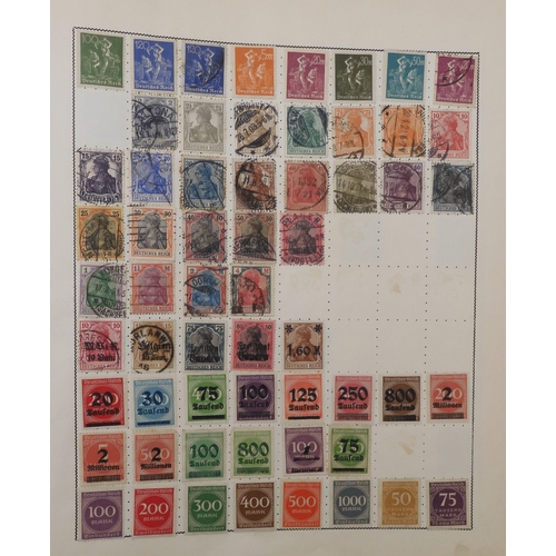 7011 - The Triumph Stamp Album A worldwide stamp collection in an album and stock sheets  together with a s... 