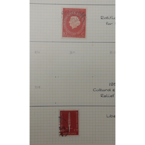 7011 - The Triumph Stamp Album A worldwide stamp collection in an album and stock sheets  together with a s... 