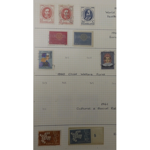 7011 - The Triumph Stamp Album A worldwide stamp collection in an album and stock sheets  together with a s... 