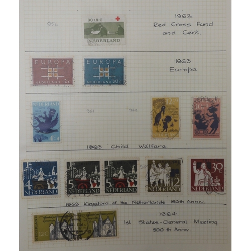 7011 - The Triumph Stamp Album A worldwide stamp collection in an album and stock sheets  together with a s... 