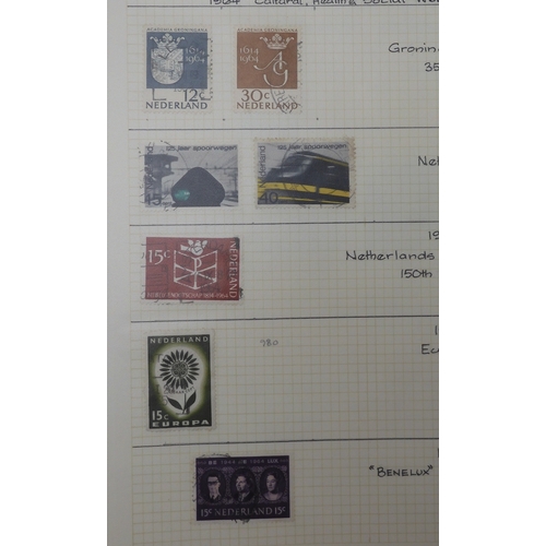 7011 - The Triumph Stamp Album A worldwide stamp collection in an album and stock sheets  together with a s... 