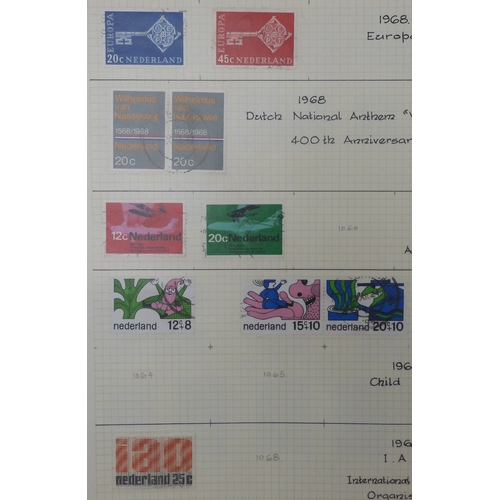 7011 - The Triumph Stamp Album A worldwide stamp collection in an album and stock sheets  together with a s... 