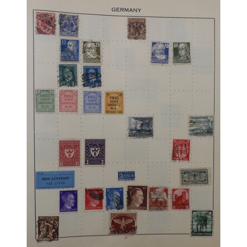 7011 - The Triumph Stamp Album A worldwide stamp collection in an album and stock sheets  together with a s... 