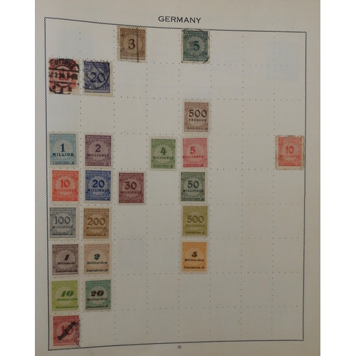 7011 - The Triumph Stamp Album A worldwide stamp collection in an album and stock sheets  together with a s... 