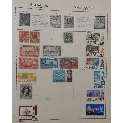 7011 - The Triumph Stamp Album A worldwide stamp collection in an album and stock sheets  together with a s... 