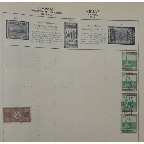 7011 - The Triumph Stamp Album A worldwide stamp collection in an album and stock sheets  together with a s... 