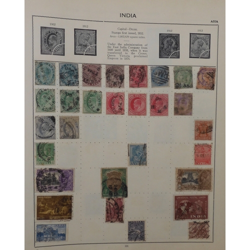 7011 - The Triumph Stamp Album A worldwide stamp collection in an album and stock sheets  together with a s... 