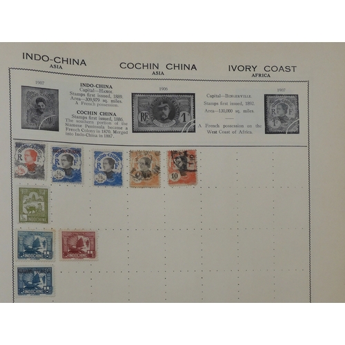 7011 - The Triumph Stamp Album A worldwide stamp collection in an album and stock sheets  together with a s... 